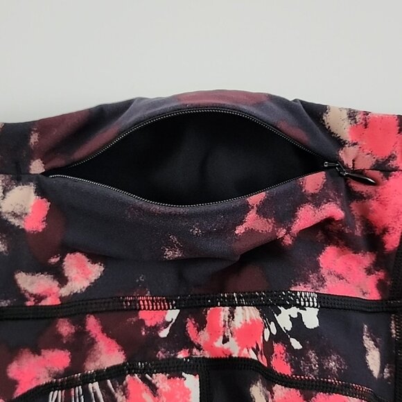 Sweaty Betty The Power Black Pink Firework Stretch Legging 22" Inseam Sz S - Picture 4 of 16
